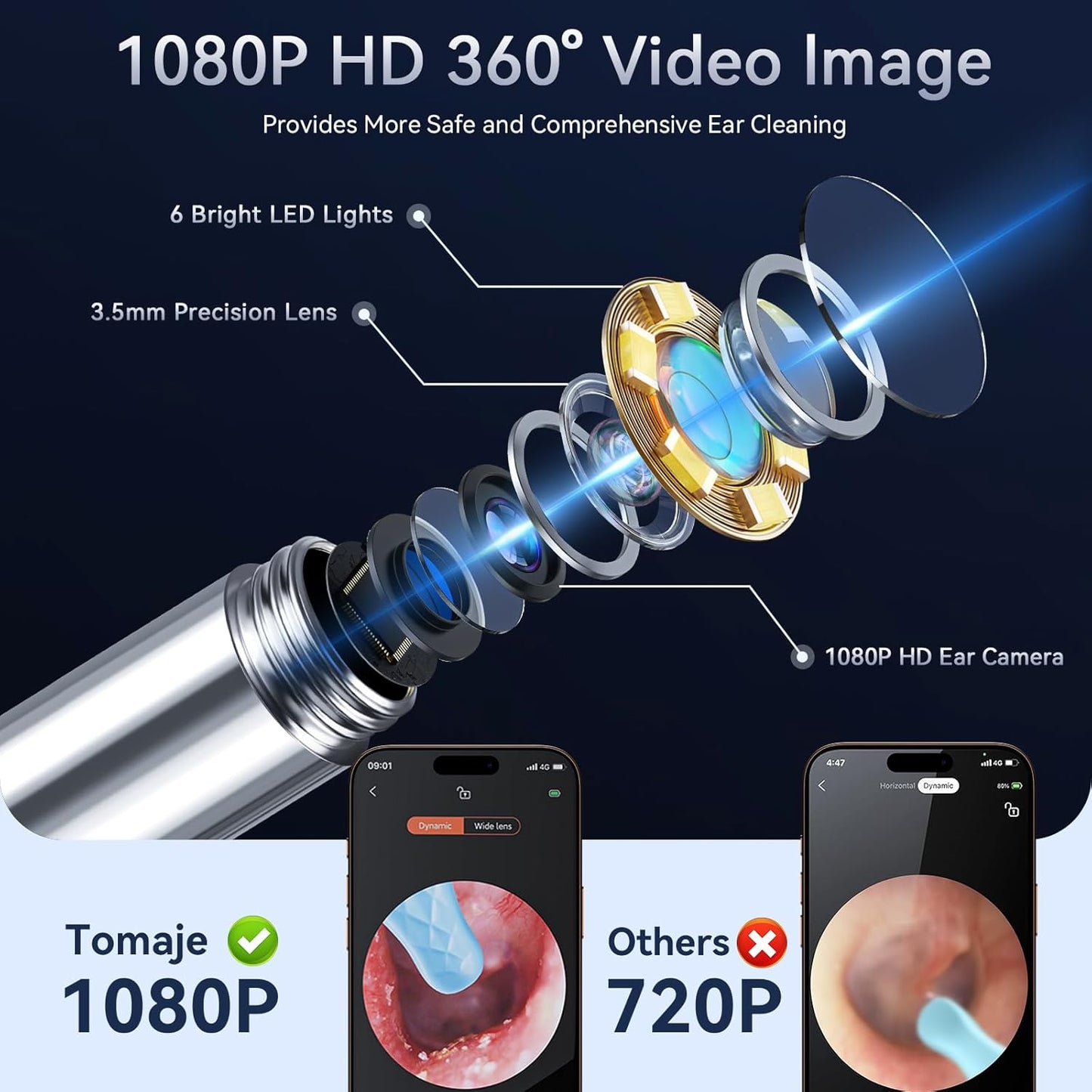SmartEar Cleaner : HD vision with WIFI Connectivity