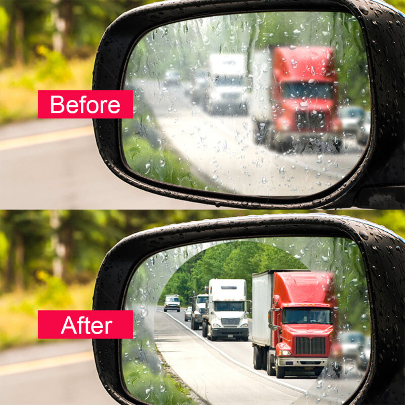 Set of 2 : Car Window and Side View Mirror Anti Rain/fog Film