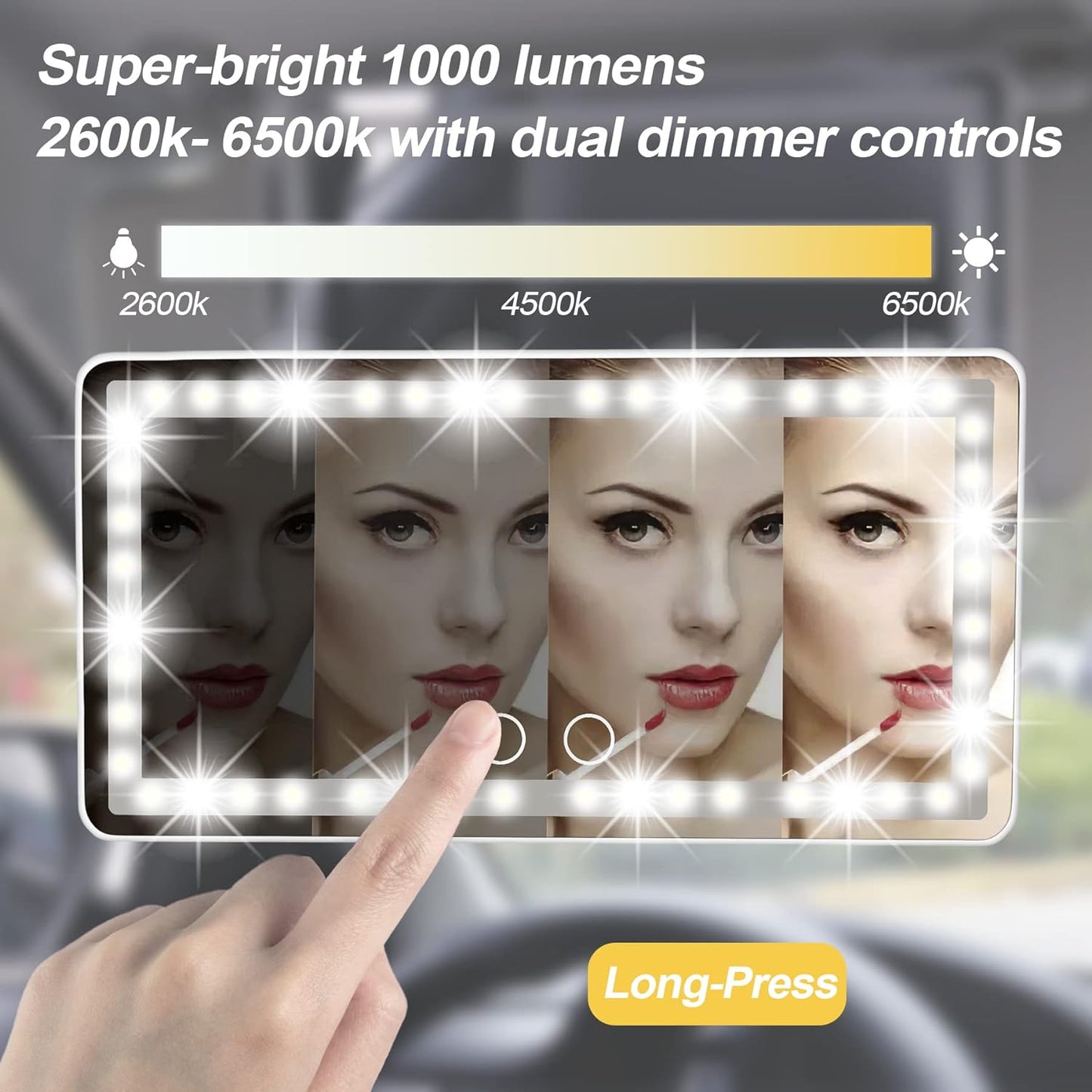 Glow Vanity Car Mirror