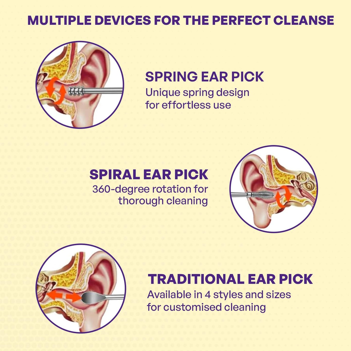 9 piece Ear cleaning kit