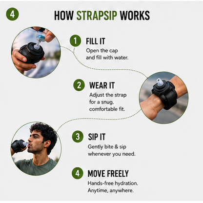 Strap Sip - Hands Free Hydration