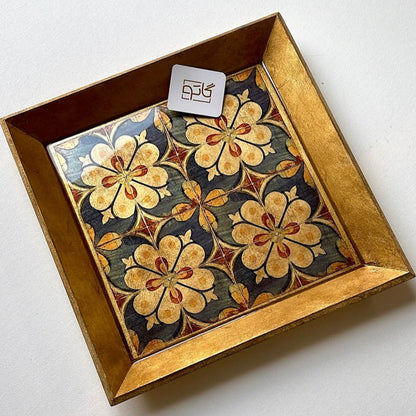 Persian Tabaq : Set of 2 Square & long tray.